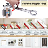 Cabinet Magnetic Catch 4 Pack Ultra Thin Cabinet Door Magnets Stick on Drawer Magnets Cabinet Latch Magnetic Closures for Cabinets Kitchen Closet Door Closing Magnetic Door Catch Closer