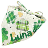 Shamrock Dog Bandana, St. Patrick's Day Scout, Triangle Bibs Kerchief, Pet Gift, Custom Dog Bandana, Pet Bandana (Celtic Charm, Large)