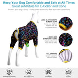 LovinPet Large Dog Pajamas - Stretch Knit Dog Shirt, PJs for Pitbulls, Unicorn Print, Lightweight Pullover Pet PJs, Pet Pajamas for Dogs, Pitbull Clothes, Pitbull Shirt, Blue L