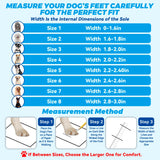 ODRIEW Dog Shoes Large Size Dogs, 4PCS Waterproof Dog Booties-Dog Boots & Paw Protectors, Medium Shoes for Dogs with Reflective Strip, Anti-Slip Sole for Rain, Snow and Summer Hiking. (7)