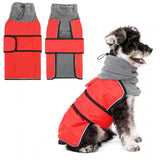 KOOLTAIL Dog Snow Jacket Winter Coat for Small Medium Dogs, Waterproof&Windproof Puppy Jacket with Fleece Lining and High Collar for Cold Weather, Warm Pet Snowsuit Vest Clothes with Leash Hole, Red S