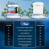 Dr. Paws Dog Ear Cleaner Finger Wipes - Ear Finger Wipe for Dog Ear Infection Treatment, Easy to Use Cat Ear Cleaner, Eliminates Odor, Dog Ear Cleaning Solution, Dog Ear Wipes (Oatmeal)