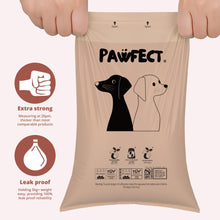 Load image into Gallery viewer, Pawfect Dog Poop Bags Rolls – Biodegradable Poop Bags, Compostable Dog Waste Bags, BPI Certified Pet Waste Bags, Unscented, Large, Puppy Poo, Earth Friendly, Bolsas Para Perros Popo (240 Counts)
