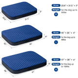 JoicyCo Dog Bed for Medium Dogs, Orthopedic Foam Dog Bed, Joint Relief Pets Sleeping Mattress, Non Slip Bottom with Washable Removable Cover, Dark Blue