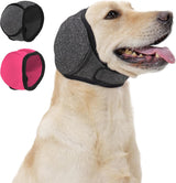 Dog Calm Hoodie Ear Wraps for Dogs, Waterproof Dog Swim Cap, Ear Cover Muffs for Anxiety Relief Noise Cancelling, Dog Head Warp Ear Protection for Hematoma Fireworks Bath Swim Blow Drying(M,Greyd)