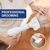 Portable Dog Hair Dryer with Brush – 300W, 3 Heat Settings, Professional, Overheat Protection for Small Medium Pets