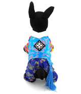 SELMAI Ethnic Dog Costume Korean Traditional Knot Pendant Norigae Hanbok Embroidery Silk Pet Clothes Outfit Color Dress for Small Puppies Large Cat Apparel Birthday Party Festival Celebration Boy L