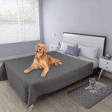 Easy-Going 100% Waterproof Dog Bed Cover, Non-Slip Pet Blanket for Furniture, Washable Couch Cover, Repleasement Sofa Cover (96x82 in,Gray)