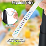 4 Pack Fly Fans for Tables Outdoor Patio, Portable Fly Repellent Fan Fly Spinner Table Top, Food Bug Fans to Keep Flies Away for Picnic, BBQ, Party