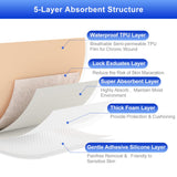 Niceful 20 Packs Silicone Foam Dressing Gentle Border 2x2in, HSA FSA Eligible, Absorbent Silicone Bandages for Wounds, Waterproof Bed Sore Bandages Wound Dressing