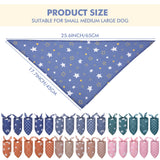 Silkfly 30 Pack Dog Bandanas Bulk Buffalo Plaid Dog Bandana Summer Spring Cat Puppy Bibs Washable Scarf Triangle Adjustable Daily Handkerchief Pet Costume Outfit for Small Medium Girl and Boy