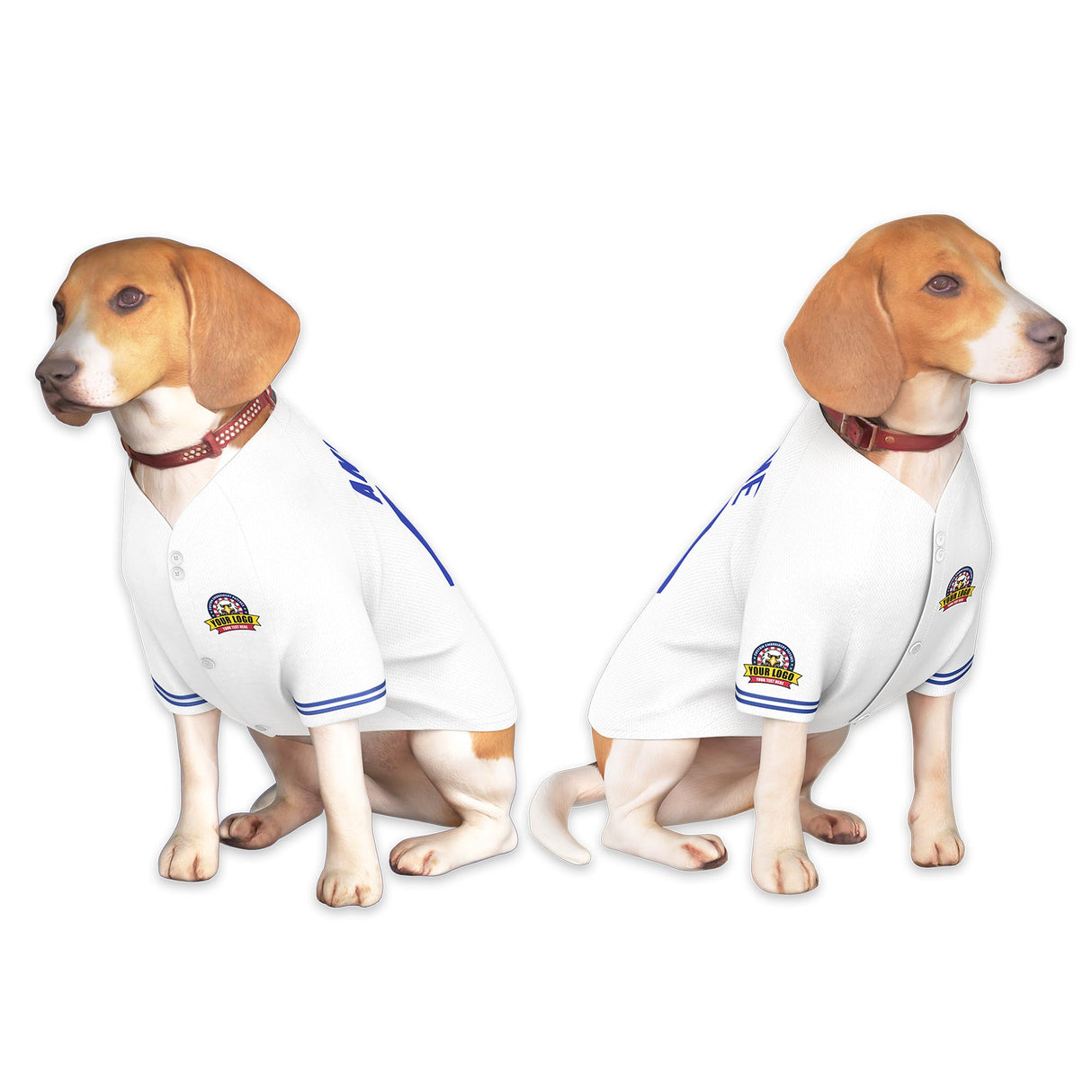 Custom Dog Baseball Jersey with Name Number Logo for Small Pet Dogs-Personalized Dog Shirts