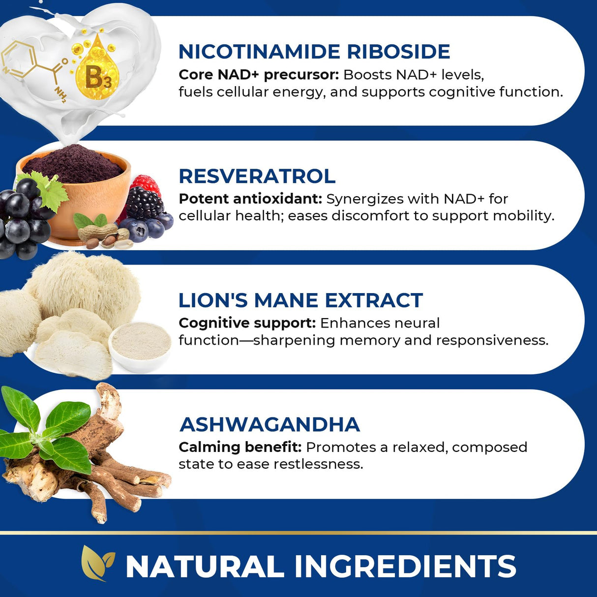 Nicotinamide Adenine Dinucleotide Precursor & Senior Dog Supplement,Dog Cognitive & Calming Chews,Dogs Vitamin Supplement,Supports Dogs Anti-Aging,Cognitive Health & Anxiety Relief,Promotes Relaxation