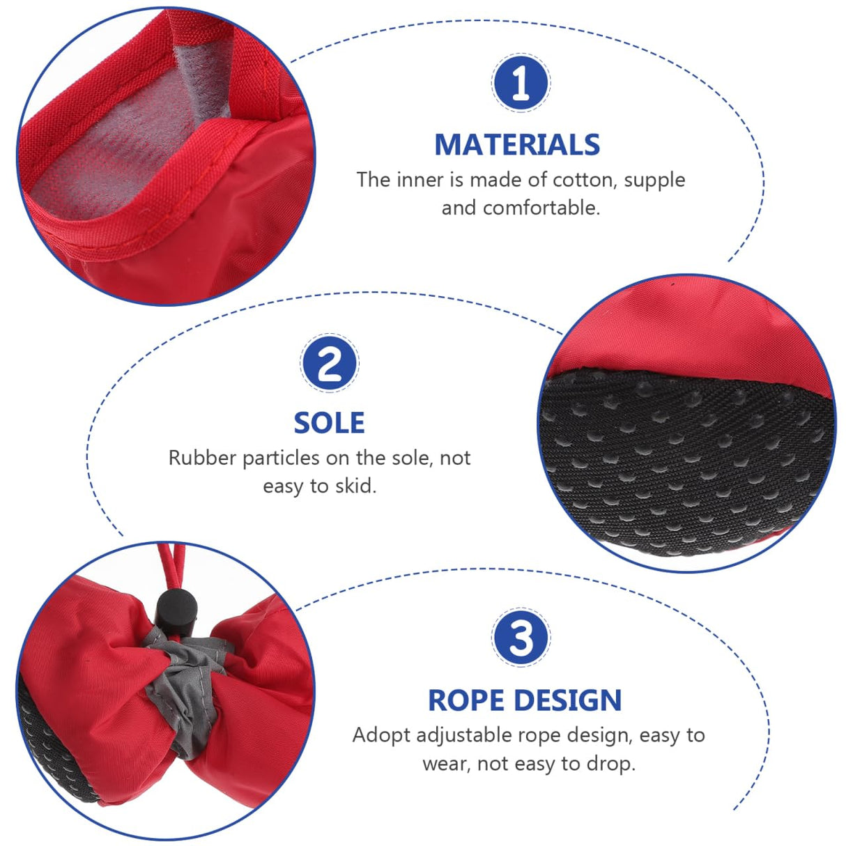 Toddmomy 12Pcs Dog Shoes Anti-Slip Sole Dog Boots & Paw Protector for Small Medium Pet Rainy Days Outdoor Use Keeps Paws Dry Warm