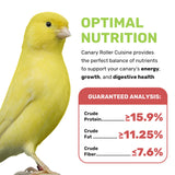 Canary Cuisine 4 Lbs, Premium Mixed Fruit and Birdseed with Essential Vitamins and Minerals, Canary Bird Food, Supports Daily Energy Growth & Healthy Balanced Diet, Bird Seed for Pet Birds