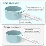 Measuring Cups & Spoons Set, Stackable Cups and Spoons, Nesting Measure Cups with Stainless Steel Handle, Kitchen Gadgets for Cooking & Baking (Black)