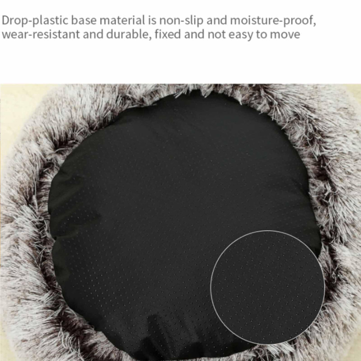 Cozy Cocoon Dog Bed, Cocoon Dog Bed, Cozy Cocoon Pet Bed for Dogs,Cozy for Indoor Cats or Small Dog beds, Soothing Pet Beds Doughnut Calm Anti-nxiety Dog Bed - Waterproof Bottom Washable ,25.6IN,Brown