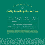 Oxbow Essentials Rabbit Food, Young Rabbit, Made with Oxbow Timothy, Pet Food Pellets for Bunnies, Small Animal Pet Products, Made in USA, High Fiber Bunny Supplies, 10 lb. bag