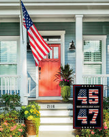 EKOREST Donald Trump 2024 Garden Flags for Outside, 45 47 Take America Back Yard Decoration,Small Outdoor Decor for American President Election,12x18 Inch Double Sided