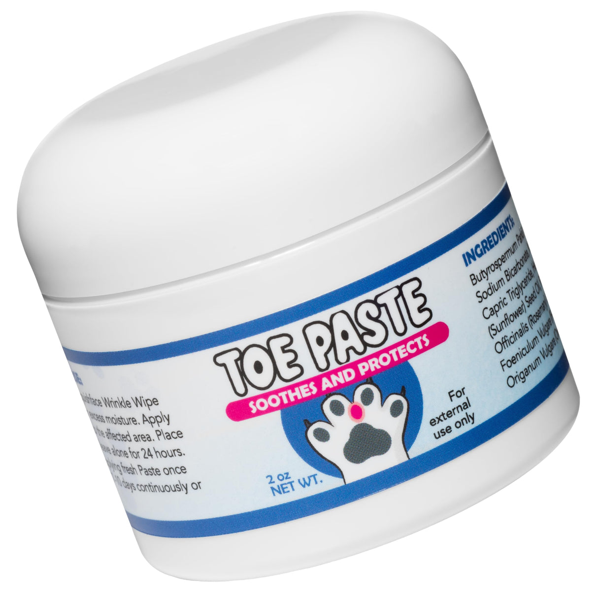Squishface Toe Paste - Dog Paw Balm, Dog Paw Yeast Care, Soothing Dog Paw Cream for Happy, Healthy Paws! 2oz.