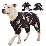 LovinPet Dog Clothes - Pajamas for Dogs XL, Post-Surgical Recovery for Big Dogs, Lightweight Pullover Dog Clothes, Full Coverage Cane Corso Pajamas, Wild Horses Galloping Print/XL