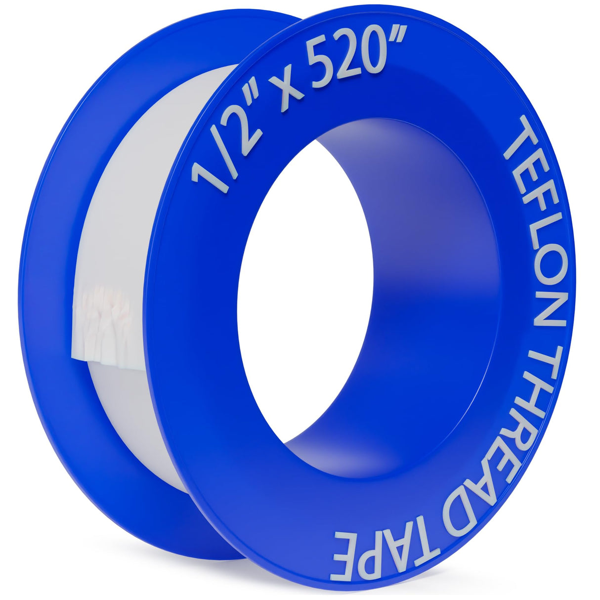 D-NYX 1, 4 or 5 Rolls 1/2 Inch(W) X 520 Inches(L) Teflon Plumbers Tape, Duct Sealant Tape for Shower Head, Plumbing Thread Tap, Water Pipe Sealing Plumbers PTFE Thread Seal (1 Pack)
