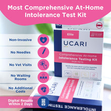 Load image into Gallery viewer, UCARI Pet Sensitivity Test | Screens for 1000+ Intolerances | Food &amp; Environment Analysis | Painless Home Test Hair Sample Method | Results in 48 Hours | Cats &amp; Dogs
