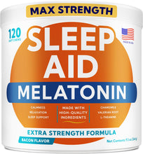 Load image into Gallery viewer, GOODGROWLIES Melatonin for Dogs to Sleep 6mg - Doggie Sleep Aid Treats - Sleeping Pills for Anxiety - Extra Strength Calming Chews Large &amp; Medium Breed Help Sleep at Night - Made in USA - 120Ct
