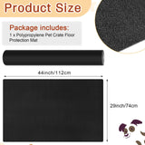 Drydiet PVC Pet Crate Floor Protection Mat 29" X 44" XXL Washable Floor Covering Reusable Waterproof Non Slip Rug Whelping Pad for Pet