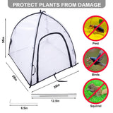 Garden Netting Cover, Outdoor Insect Barrier Plant Tent Cover with Zip Entry, Durable Mesh Plant Netting Protect Potted Plants Fruits Flower from Insect Bird Animals Eating (28 * 28 * 30inch)