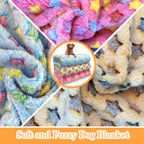 Dog Blankets for Medium Large Dogs, 3 Pack Washable Pet Throw 41" x 31", Fuzzy Soft Puppy Cover for Kennel Crate Bed