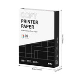 M&G Multipurpose Copy Printer Paper, 8.5 x 11, 20lb, 1 Ream (500 Sheets), 95 Bright, White