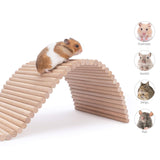 Niteangel Hamster Climbing Ladder Wooden Suspension Bridge for Guinea Pigs Rats Hedgehog Gerbils Mouse Sugar Glider and Other Small Animals (Large)