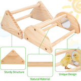 Chicken Perch Stand, 2PCS Pine Chicken Roosting Bars for coop and brooder, Training Perch Chick Fun Toys for Baby Chicks, Parakeets, Parrots