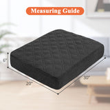 Dog Bed Covers Replacement Washable - Waterproof Dog Bed Covers Quilted, Water Absorbable Pet Puppy Bed Cover for Dog Cat, Cover Only 36Lx27Wx6H Inches Bluegrey