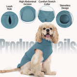 Leletail 2 Pack Dog Fleece Sweaters, Warm Dog Coat Fall/Winter Cozy Outfit, Stretchy Pet Sweatshirt Turtleneck Sleeveless with Leash Hole for Small Medium Large Dogs Indoor Outdoor (XS-2XL)