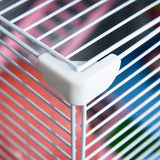 PawHut 18" 5 Tier Hamster Cage with Tubes and Tunnels, Small Animal Cage with Portable Carry Handle, Gerbil Cage with Water Bottle, Food Dish, Exercise Wheel