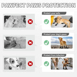 Furrtripsy Dog Boots, Waterproof Dog Shoes with Reflective Straps, Rugged Anti-Slip Sole Paw Protectors for Medium Large Dogs, Breathable Pet Booties for Hot Pavement, Snow, Hiking, 4Pcs
