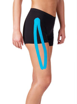 THERABAND Kinesiology Tape, Waterproof Physio Tape for Pain Relief, Muscle & Joint Support, Standard Roll with XactStretch Application Indicators, 2 Inch x 103.3 Foot Bulk Roll, Blue/Blue