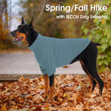 IECOii 2 Pack XXXXL Dog Fleece Sweater for Giant Breed Dogs, Warm Dog Turtleneck with Stretch for Great Dane Sweater, Fall Winter Pullover Dogs Sweatshirt with Sleeve,Outdoor Sweaters for Walking, 4XL