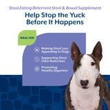 NaturVet – Coprophagia Stool Eating Deterrent – Deters Dogs from Consuming Stool – No Poop Eating for Dogs - Enhanced with Breath Aid Freshener, Enzymes & Probiotics – 130 Soft Chews