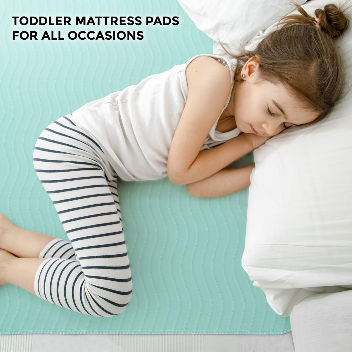 GREEN LIFESTYLE® Washable Underpads - Heavy Absorbency Reusable Bedwetting Incontinence Pads for Kids, Adults, Elderly, and Pets - Toddler Mattress Pads for Bed, Sofa, Couch, Floor (Pack of 6 - 30x34)