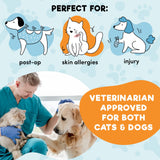 BENCMATE Inflatable Dog Cone Collar Alternative, Soft Dog Cone for Small Medium Large Dogs and Cats, Neck Recovery ECollar Donut Collar After Surgery (X-Large, Blue)