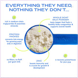 Native Pet Goat Milk for Dogs - Organic Goat Milk Powder for Dogs and Cats - Puppy Formula Dairy Replacement Packed with Protein & Vitamins for Immunity, Recovery & Growth for Active Pups - 60 Scoops