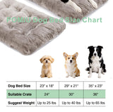 POMIU 2-Pack Washable Dog Bed, Deluxe Plush Crate Beds with Anti-Slip, Machine Washable Kennel Pad Sleeping Mat for Large, Medium and Small Dogs (2 Pack x Pink, 35.0" L x 23.0" W x 3.0" Th)