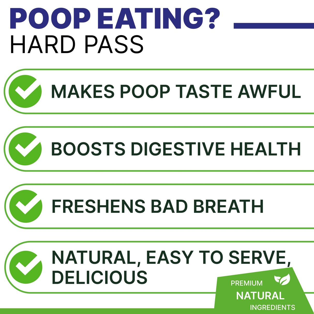 Pawsential NO Poo Chews for Dogs - Prevent Dog Poop Eating - Coprophagia Treatment - Stool Eating Deterrent - Digestive Health + Breath Aid/Probiotics & Enzymes - Made in USA - 120 Treats