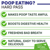 Pawsential NO Poo Chews for Dogs - Prevent Dog Poop Eating - Coprophagia Treatment - Stool Eating Deterrent - Digestive Health + Breath Aid/Probiotics & Enzymes - Made in USA - 120 Treats
