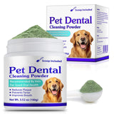 Dog Teeth Cleaning Powder - Dog Dental Powder - Plaque Off Pet Tooth Cleaning lab co - Targets Tartar & Reduces Plaque & Bad Breath - Teeth Cleaning Made Easy for Small, Medium, Large Dogs