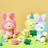 DRANSMIC 12pcs Mini Party Hats for Stuffed Animals, Macaron Hats for Dolls Dog Cat Rabbit Puppies Birthday Party Cone Hats Photo Prop