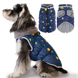 CuteBone Waterproof Thick Dog Winter Coat Doggie Jacket Warm Pet Clothes Comfortable Puffer Dog Vest for Small Medium Large Dogs with Harness Hole YRFN21L